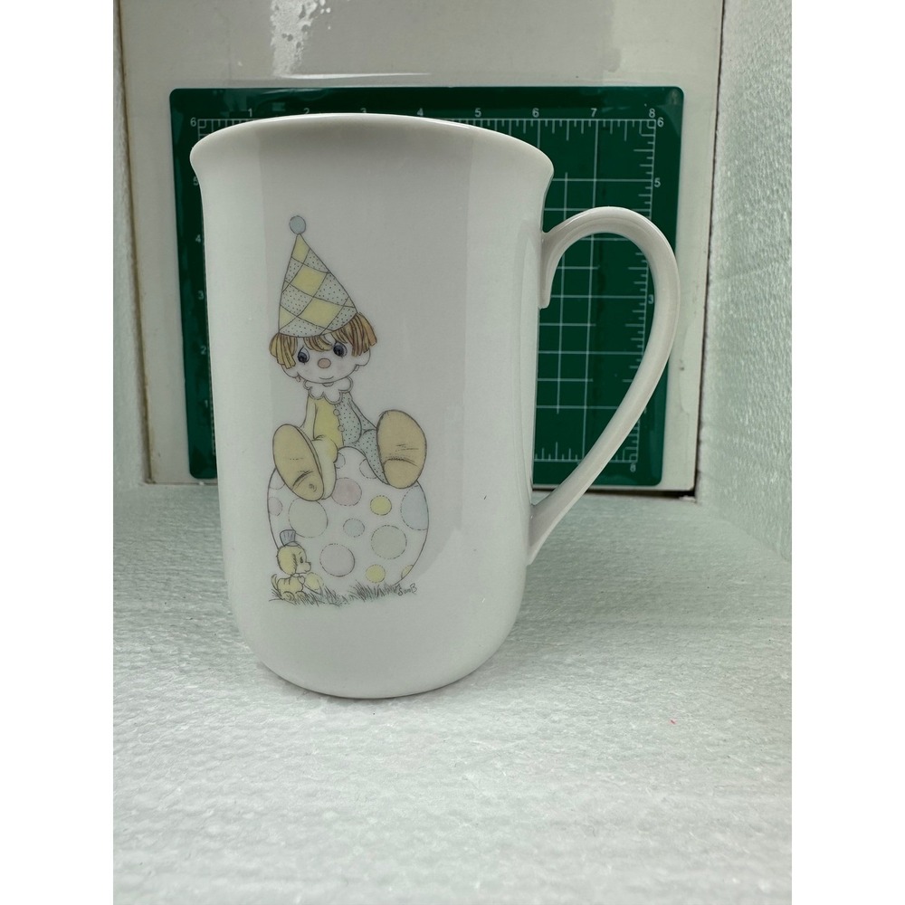 Precious Moments White Coffee Mug 1984 Enesco Clown Graphic "Best of‎ All"